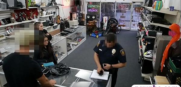  Two babes punished for trying to steal thing at the pawnshop